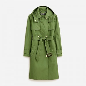 J.Crew New Icon trench Utility Green USA | 15TOLAMKF