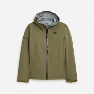 J.Crew Outdoor Research® Stratoburst stretch rain jacket Ranger Green Online | 06PSHTDMF