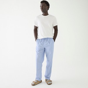 J.Crew Pajama pant in cotton poplin Eoe Bold Peri Clearance | 40OKTUSBQ