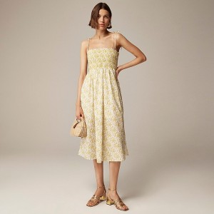 J.Crew Paloma dress in Liberty™ Capel fabric Capel Yellow Clearance | 46JEILORQ