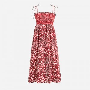 J.Crew Paloma dress in Liberty™ Capel fabric Vintage Red Strawberry Clearance | 45DWIRSCL