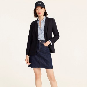 J.Crew Parke blazer in wool flannel Navy Outlet | 95MITWLKA