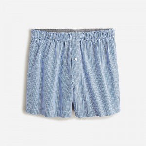 J.Crew Patterned boxers Classic Blue Micro Stri Online | 01DUJPTFN