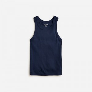 J.Crew Perfect-fit high-neck tank Navy Online | 09QPTVRHC