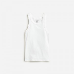 J.Crew Perfect-fit high-neck tank White Clearance | 41EGVMBXO