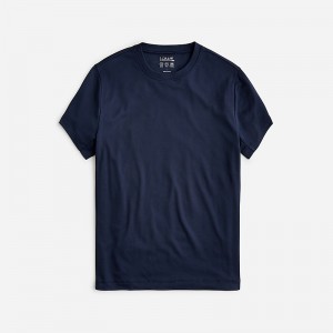 J.Crew Performance T-shirt with COOLMAX® technology Navy Clearance | 48VCQMDEP