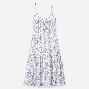 J.Crew Petite Plume™ Chloe nightgown Blue Online | 80ZMHUNEK