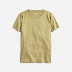 J.Crew Pima cotton relaxed T-shirt Khaki USA | 17TULYVPO