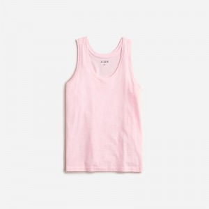 J.Crew Pima cotton scoopneck tank top Bubblegum Clearance | 35OHCJKNV