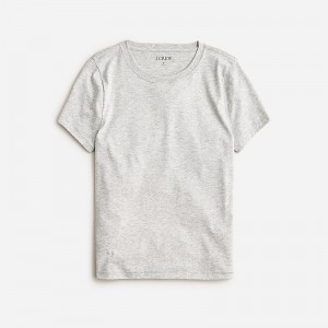 J.Crew Pima cotton slim-fit T-shirt Hthr Silver Sale | 21VLNBESD