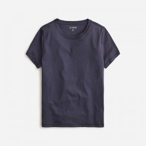 J.Crew Pima cotton slim-fit T-shirt Navy Factory Outlet | 57QODMEKY