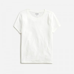 J.Crew Pima cotton slim-fit T-shirt White Factory Promo | 65NSBEOPD