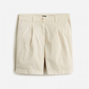 J.Crew Pleated capeside chino short Natural Outlet | 95ADBYXPC