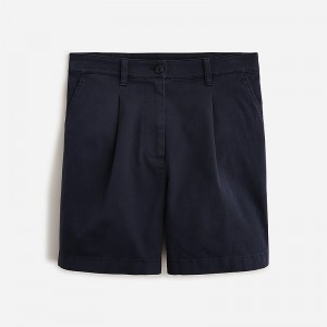 J.Crew Pleated capeside chino short Navy Clearance | 36REGFNKL