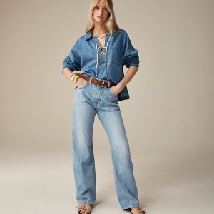 J.Crew Point Sur loose straight jean Clear Skies Wash Online | 05UEMFVJT