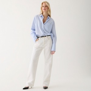 J.Crew Point Sur loose straight jean White Denim Sale | 25RVWLDGS