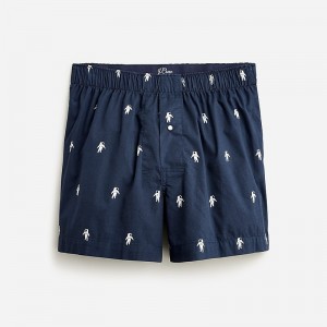 J.Crew Printed boxers Astronaut Critter Navy Factory Outlet | 57YMQEZWJ