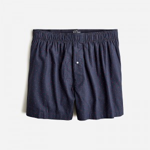 J.Crew Printed boxers Dot Place Navy Clearance | 39YHDATSZ