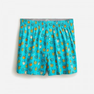 J.Crew Printed boxers Fruit Cocktail Green Mu USA | 19CHOLBTY