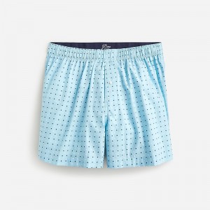 J.Crew Printed boxers Med Dot Ice Blue Multi Sale | 23XLINABP