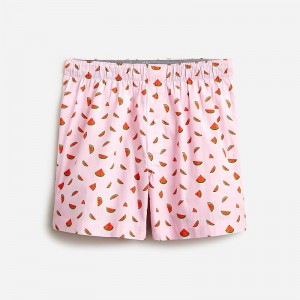 J.Crew Printed boxers Watermelons Pink Multi Factory Promo | 69OUCZIGV