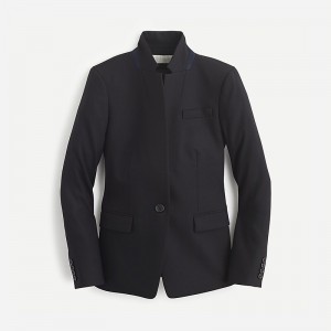 J.Crew Regent blazer in wool flannel Black Factory Promo | 60HFNZCXT