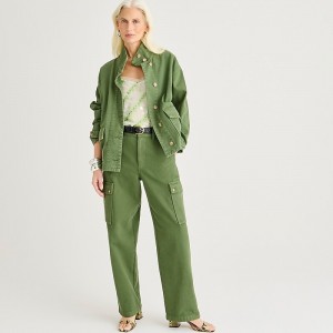 J.Crew Relaxed cargo pant in heavyweight twill Utility Green Clearance | 48QUMKLHW