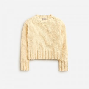 J.Crew Relaxed crewneck beach sweater Buff Clay Outlet Online | 75NMPLRQW