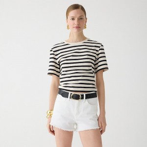 J.Crew Relaxed denim short in white White Denim USA | 15NVJSIRP