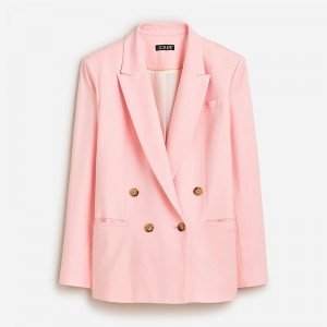 J.Crew Relaxed double-breasted blazer in city twill Spring Blush Outlet Online | 73DEWXLHO