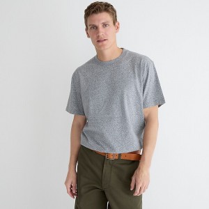 J.Crew Relaxed premium-weight cotton no-pocket T-shirt Marled Champ Grey USA | 19DKBYHIX