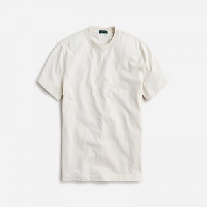 J.Crew Relaxed premium-weight cotton no-pocket T-shirt Natural Clearance | 48UVFIRCB