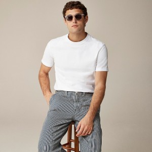 J.Crew Relaxed premium-weight cotton no-pocket T-shirt White Online | 83ZYDGNLQ