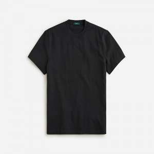 J.Crew Relaxed premium-weight cotton no-pocket T-shirt Black Clearance | 30KBMWNCJ