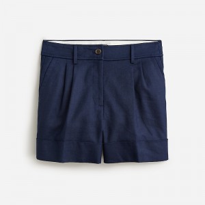 J.Crew Remi short in stretch linen blend Navy Outlet Online | 72RQDOPIZ