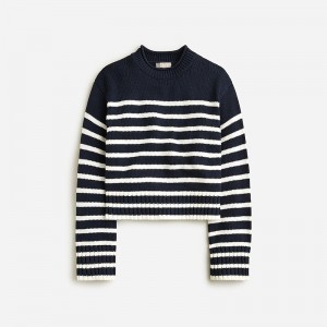 J.Crew Rollneck™ sweater Navy Ivory Sale | 23HZUVYAQ