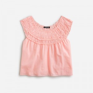 J.Crew Rosalie top in cotton voile Brilliant Peony Outlet Online | 71FMCQRHO