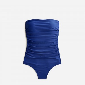 J.Crew Ruched bandeau one-piece swimsuit Harbor View Factory Promo | 65HWKSAUI