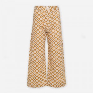 J.Crew SZ Blockprints™ disco pant Yellow Multi USA | 10HNGZQLU