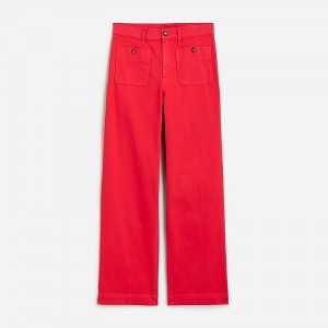 J.Crew Sailor slim wide-leg chino pant Vintage Red Clearance | 48DAJPFBZ