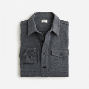 J.Crew Seaboard soft-knit shirt Hthr Flannel Outlet | 95UDKOIAM