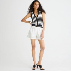 J.Crew Seaside cargo short in linen-TENCEL™ lyocell blend White Online | 83VIZTFUK