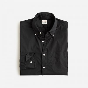 J.Crew Secret Wash cotton poplin shirt Black Factory Promo | 64IBTUAFL