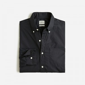 J.Crew Secret Wash cotton poplin shirt Black Clearance | 39WQBAZHS