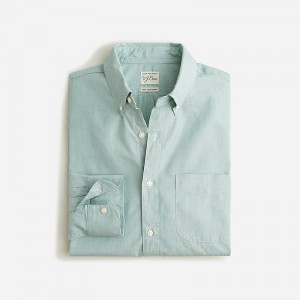 J.Crew Secret Wash cotton poplin shirt Lamppost Green Eoe Online | 07KWPYLOI