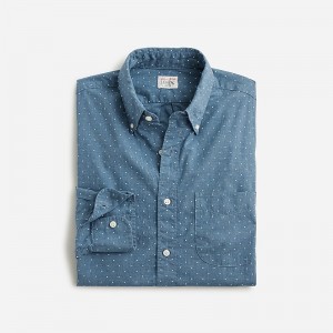 J.Crew Secret Wash cotton poplin shirt Nostalgia Hthr Factory Promo | 68BNMXCGF