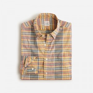 J.Crew Secret Wash cotton poplin shirt Seb Gold Multi Online | 05ANZBXRK