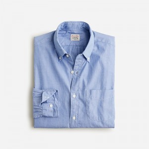 J.Crew Secret Wash cotton poplin shirt Waterfall Online | 02FVQMAIN