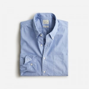 J.Crew Secret Wash cotton poplin shirt Waterfall Outlet | 95YSBGKJW