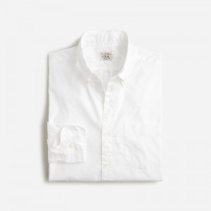 J.Crew Secret Wash cotton poplin shirt White Factory Promo | 60CHJFTMV